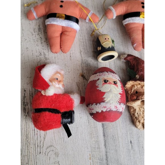Vintage Santa clause ornament figure variety set xmas - Picture 3 of 13